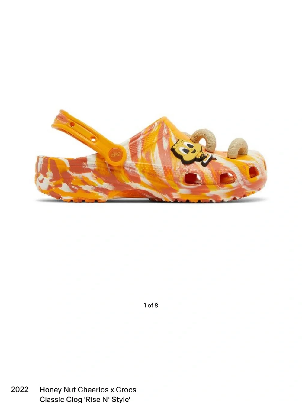 CROCS Honey Nut Cheerios Orange Swirl Clogs